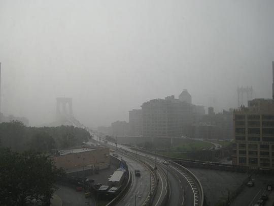 Huge rainstorm in Brooklyn