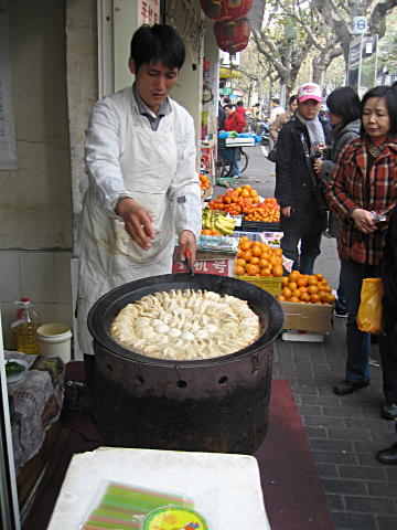 Pork dumplings in Shanghai
