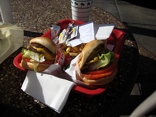 In-N-Out burger in Las Vegas