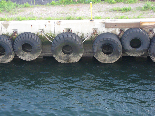 Tires on the water